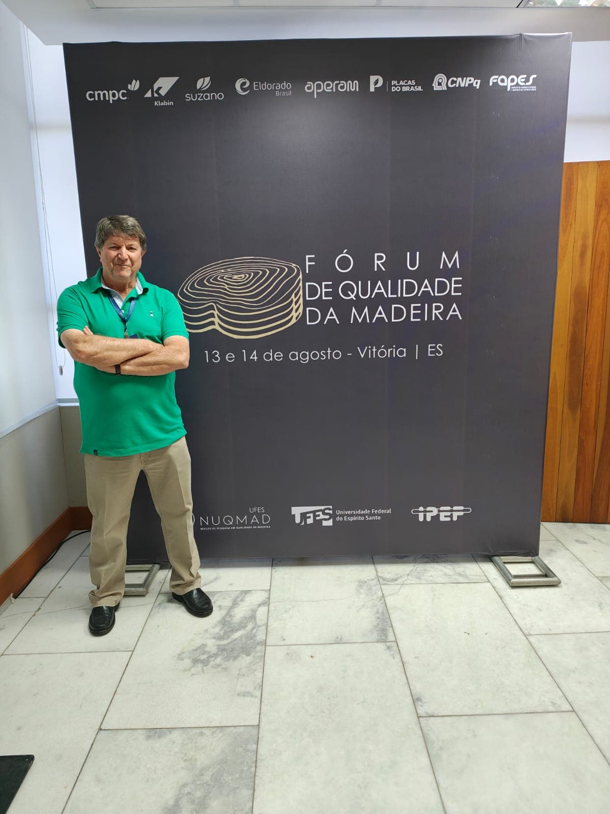 Áureo Delboni, Diretor da Terra Fértil, no Fórum de Qualidade da Madeira, em Vitória (ES)